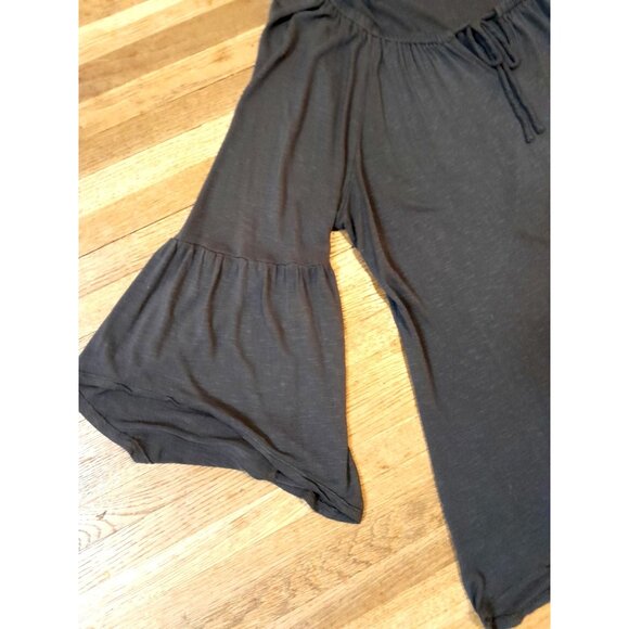 Wrangler Boho Casual Cowgirl Gothic Flared Sleeve Sz Large Lightweight Top Black - Picture 3 of 8